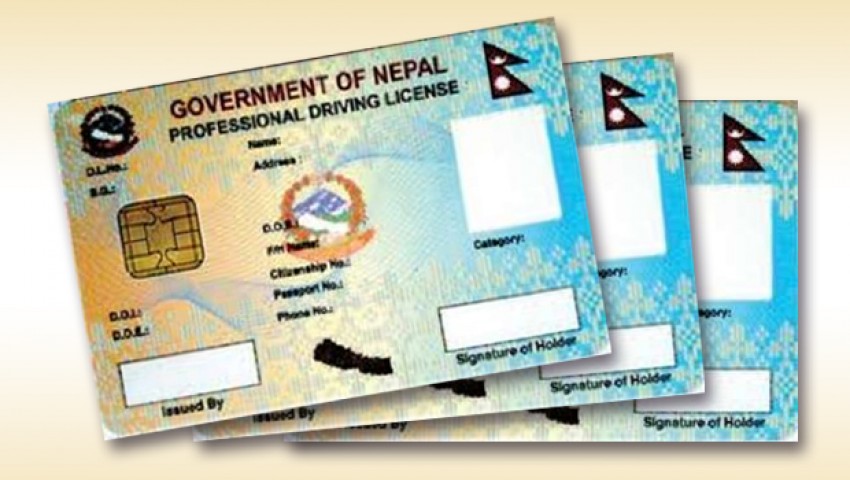 चालक अनुमतिपत्रमा संघ र प्रदेशका आ-आफ्नै नियम
