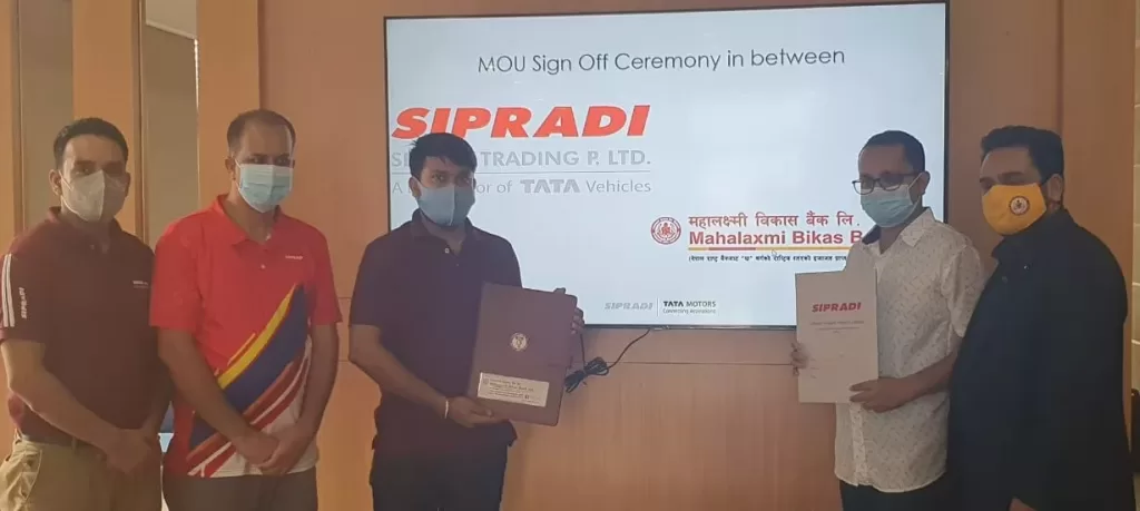 टाटाको भेईकल्स खरीद गर्नेलाई महालक्ष्मी बैंकबाट ऋण सुविधा