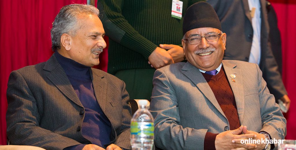 गाेरखाबाट बाबुरामले भने- अबको प्रधानमन्त्री प्रचण्ड नै हो
