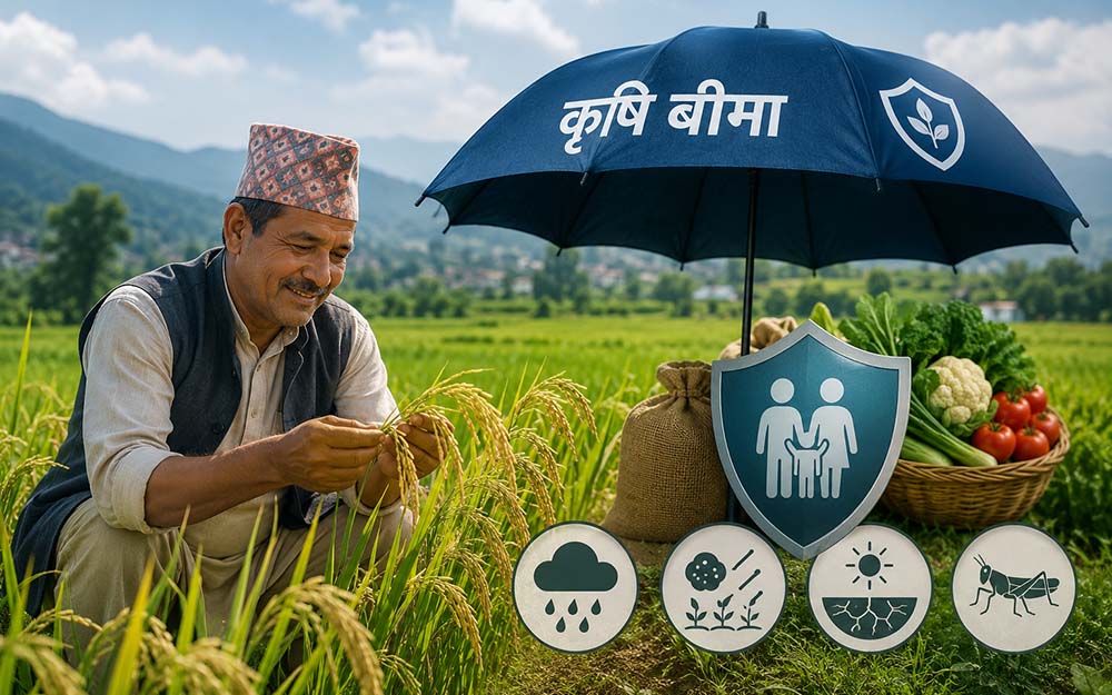 कृषि बिमा अनुदानमा नयाँ व्यवस्था, १ करोडसम्म ८० प्रतिशत